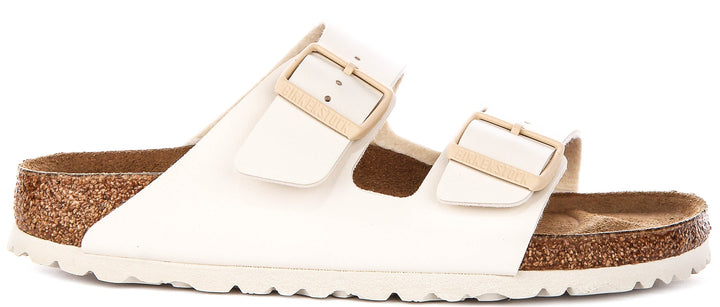 Birkenstock Arizona-sandaler | benvit Birko-Flor för kvinnor – smal passform