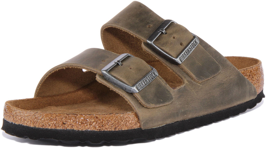 Birkenstock Arizona-sandaler | Olivfärgat nubuckläder för kvinnor