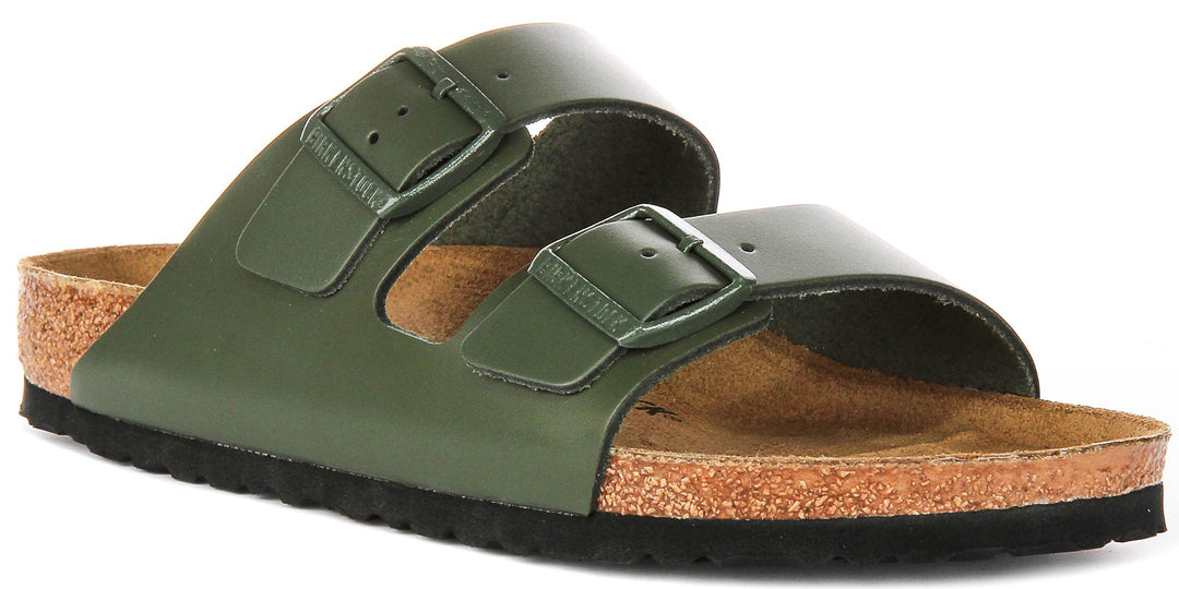 Birkenstock Arizona-sandaler | olivgrön Birko-Flor för män och kvinnor – normal passform