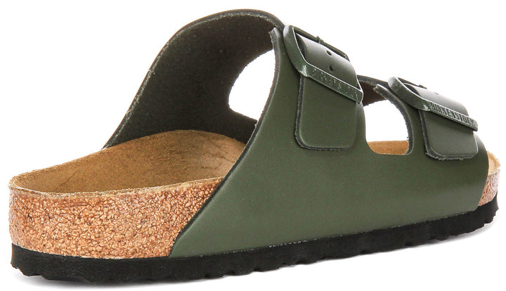 Birkenstock Arizona-sandaler | olivgrön Birko-Flor för män och kvinnor – normal passform