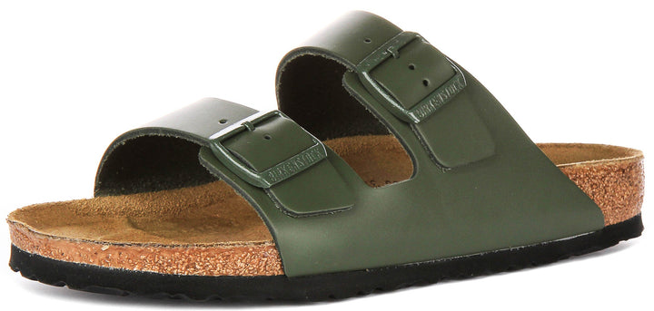 Birkenstock Arizona-sandaler | olivgrön Birko-Flor för män och kvinnor – normal passform