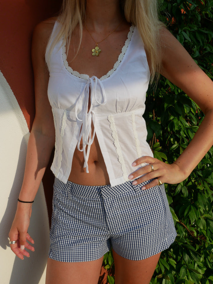 Shorts Polly - Vichy Bleu