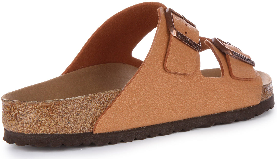 Birkenstock Arizona-sandaler | Persikofärgad Birko-Flor – veganvänliga för män och kvinnor