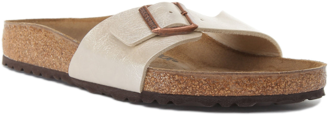 Birkenstock Madrid-sandaler | Vit Birko-Flor för kvinnor