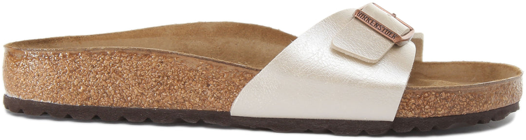 Birkenstock Madrid-sandaler | Vit Birko-Flor för kvinnor