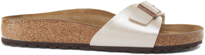 Birkenstock Madrid-sandaler | Vit Birko-Flor för kvinnor
