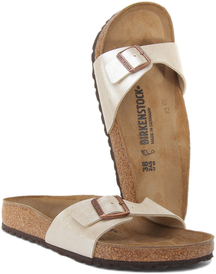 Birkenstock Madrid-sandaler | Vit Birko-Flor för kvinnor