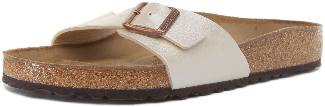 Birkenstock Madrid-sandaler | Vit Birko-Flor för kvinnor