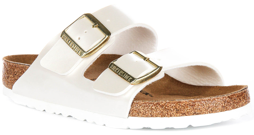 Birkenstock Arizona-sandaler | Pärlvit Birko-Flor för barn – normal passform
