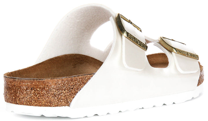 Birkenstock Arizona-sandaler | Pärlvit Birko-Flor för barn – normal passform