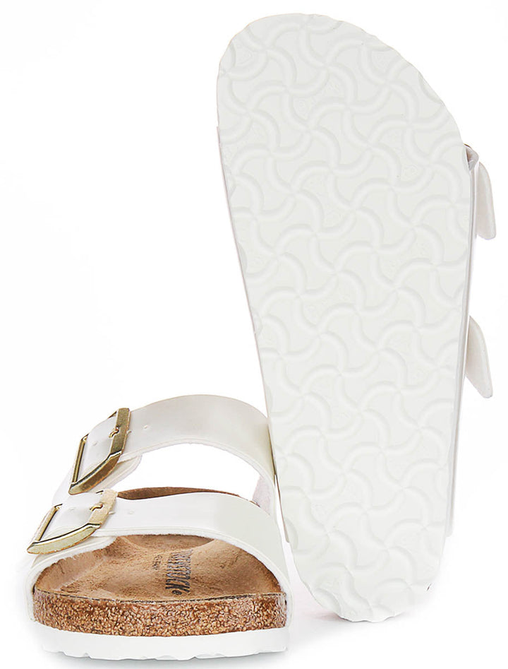 Birkenstock Arizona-sandaler | Pärlvit Birko-Flor för barn – normal passform