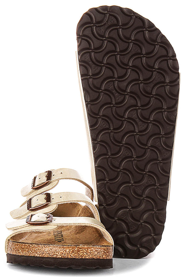 Birkenstock Florida-sandaler | pärlvit Birko-Flor för kvinnor – normal passform
