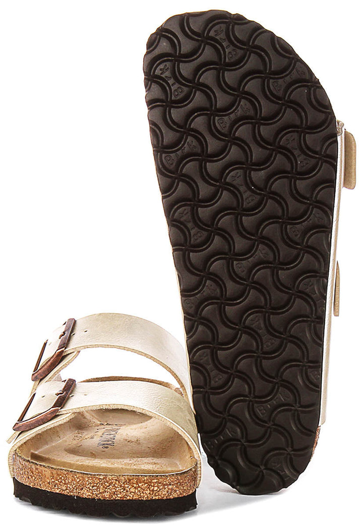 Birkenstock Arizona-sandaler | pärlvit Birko-Flor för kvinnor – normal passform