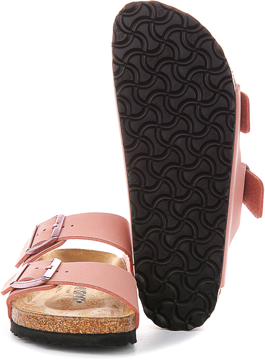 Birkenstock Arizona-sandaler | rosa Birko-Flor för barn – smal passform