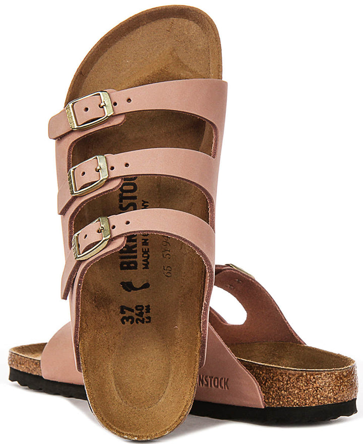 Birkenstock Florida-sandaler | rosa signaturmaterial för Birkenstock-ovandel för kvinnor – smal passform