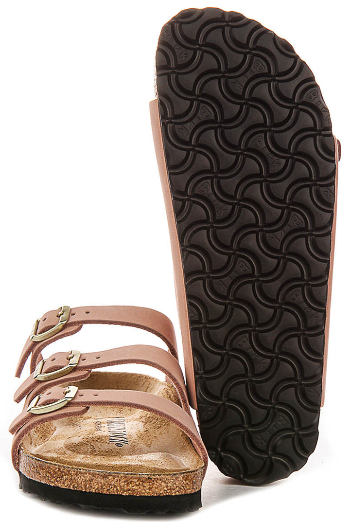 Birkenstock Florida-sandaler | rosa signaturmaterial för Birkenstock-ovandel för kvinnor – smal passform