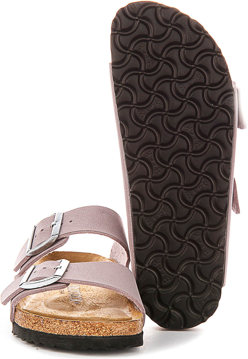 Birkenstock Arizona-sandaler | lila Birko-Flor för barn – smal passform