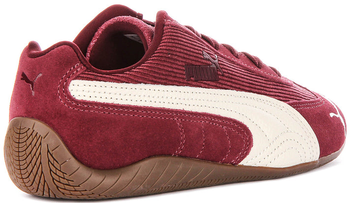 Puma Speedcat In Burgundy Cordoroy