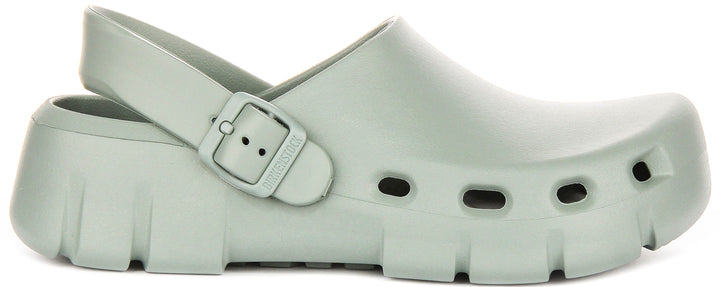 Birkenstock Birki Flow-träskor | salviagrön EVA för kvinnor – normal passform