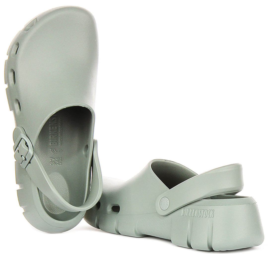 Birkenstock Birki Flow-träskor | salviagrön EVA för kvinnor – normal passform