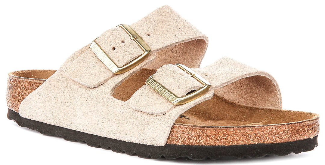 Birkenstock Arizona-sandaler | Sandfärgad Birko-Flor för kvinnor – normal läst