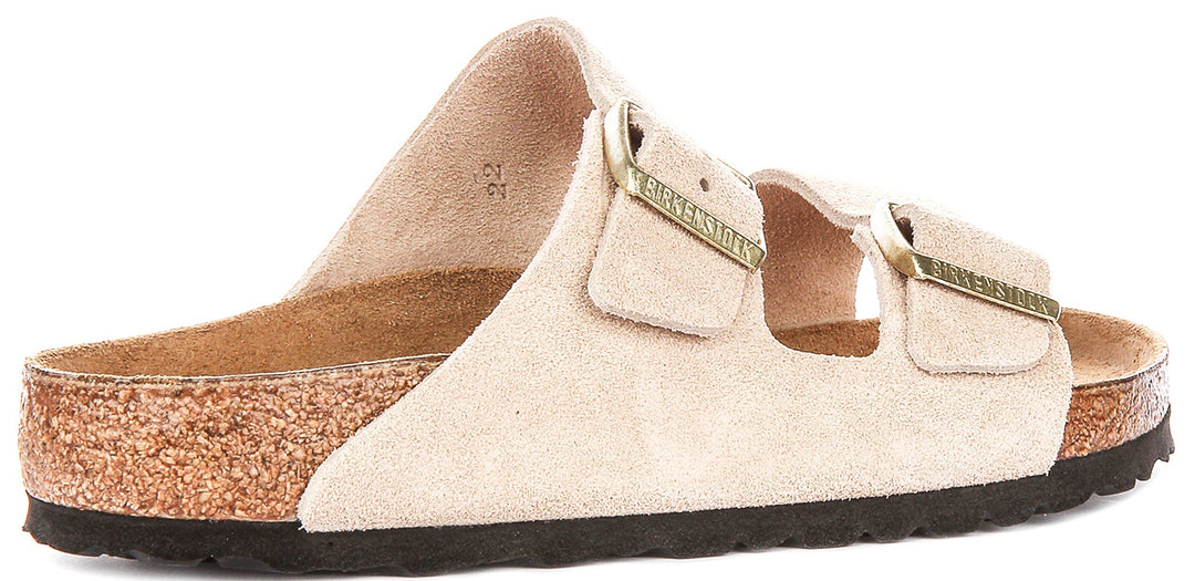 Birkenstock Arizona-sandaler | Sandfärgad Birko-Flor för kvinnor – normal läst