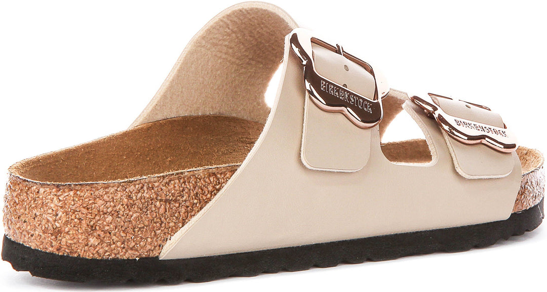 Birkenstock Arizona-sandaler | sandfärgad Birko-Flor – blommönster för barn – normal passform