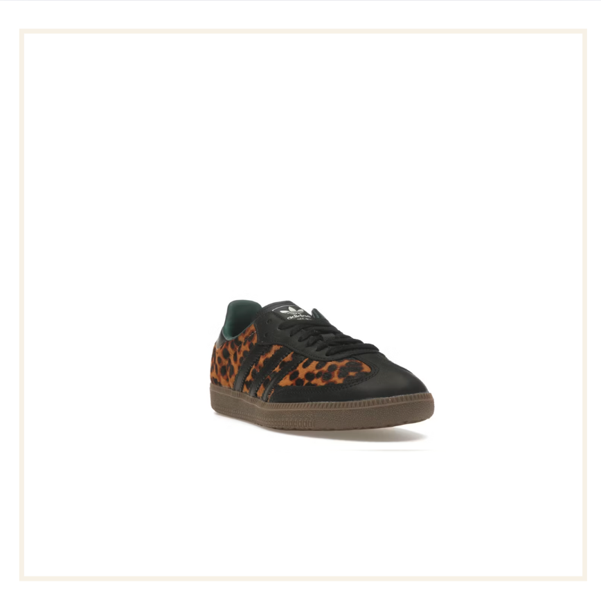 adidas Samba OG Black Green Leopard