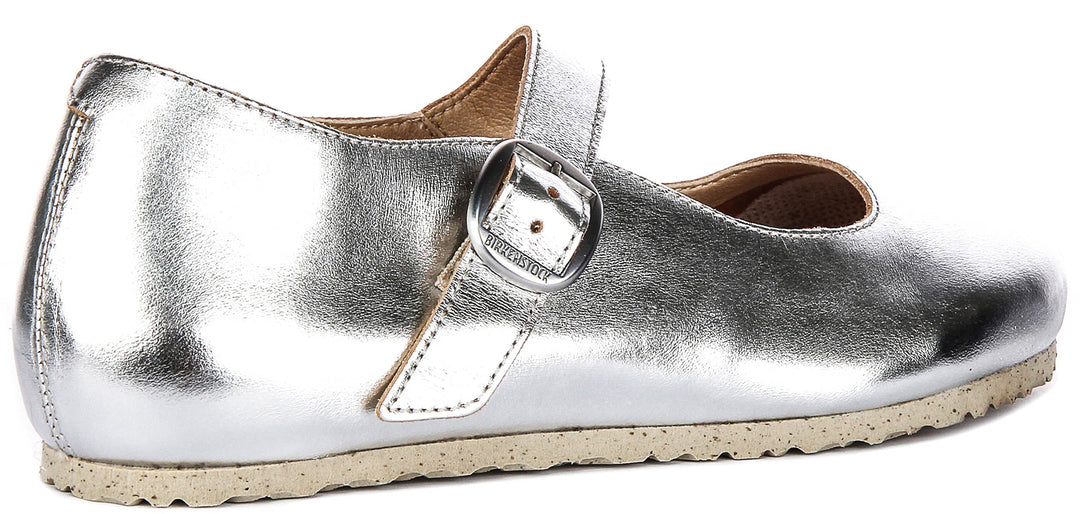 Chaussures Birkenstock Tracy | matière synthétique argentée emblématique de Birkenstock pour hommes et femmes
