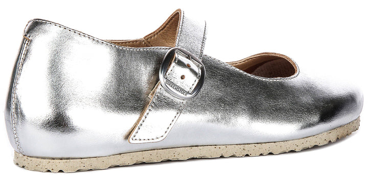 Chaussures Birkenstock Tracy | matière synthétique argentée emblématique de Birkenstock pour hommes et femmes