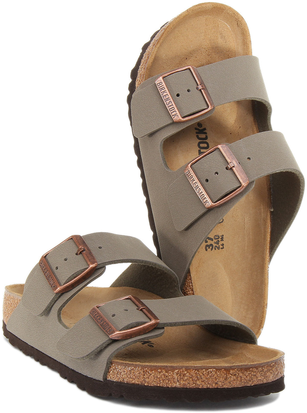 Birkenstock Arizona-sandaler | Stenfärgad Birko-Flor för kvinnor