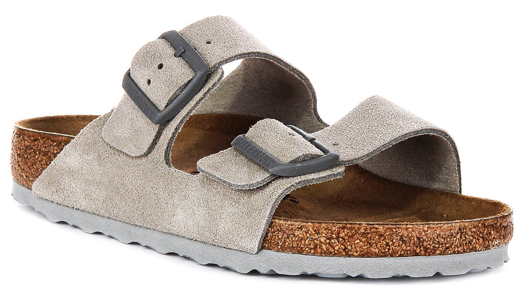 Birkenstock Arizona-sandaler | Stenfärgad Birko-Flor för kvinnor – normal passform