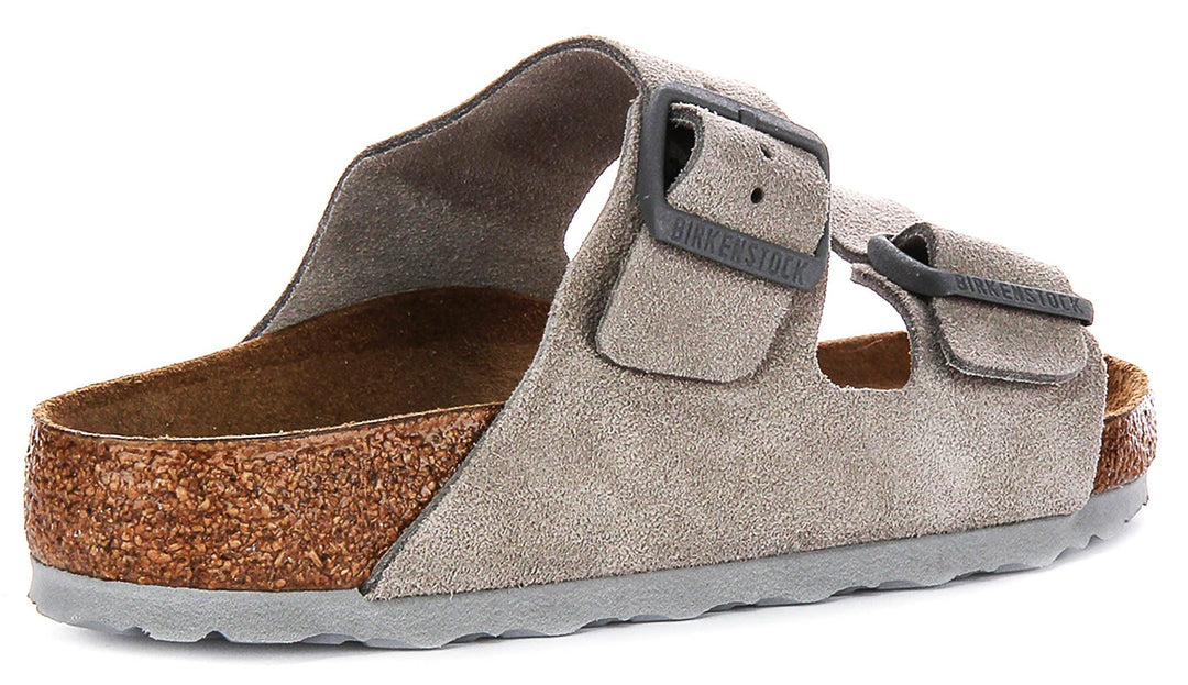 Birkenstock Arizona-sandaler | Stenfärgad Birko-Flor för kvinnor – normal passform