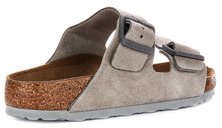 Birkenstock Arizona-sandaler | Stenfärgad Birko-Flor för kvinnor – normal passform