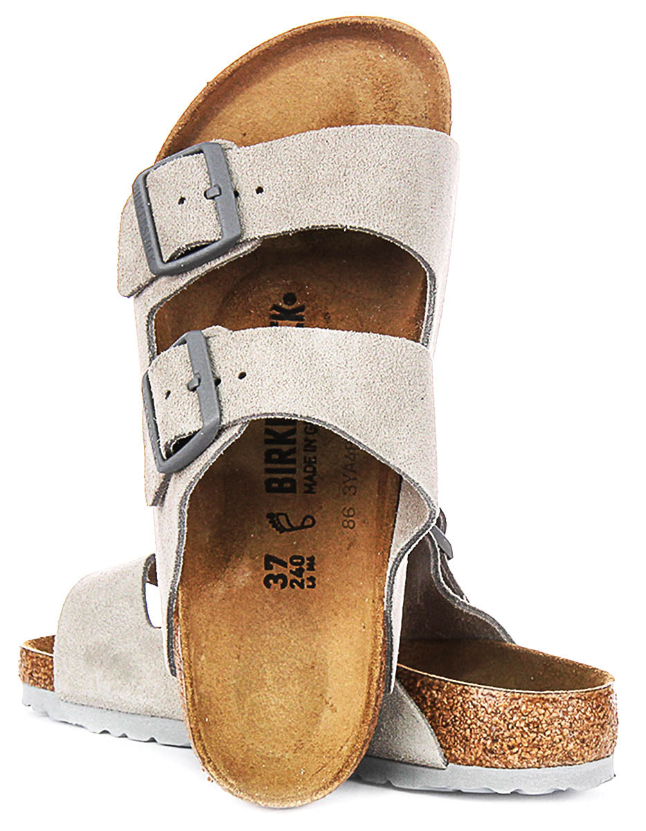 Birkenstock Arizona-sandaler | Stenfärgad Birko-Flor för kvinnor – normal passform