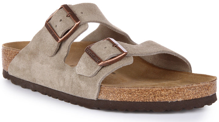 Birkenstock Arizona-sandaler | Taupefärgat mockaläder för män och kvinnor