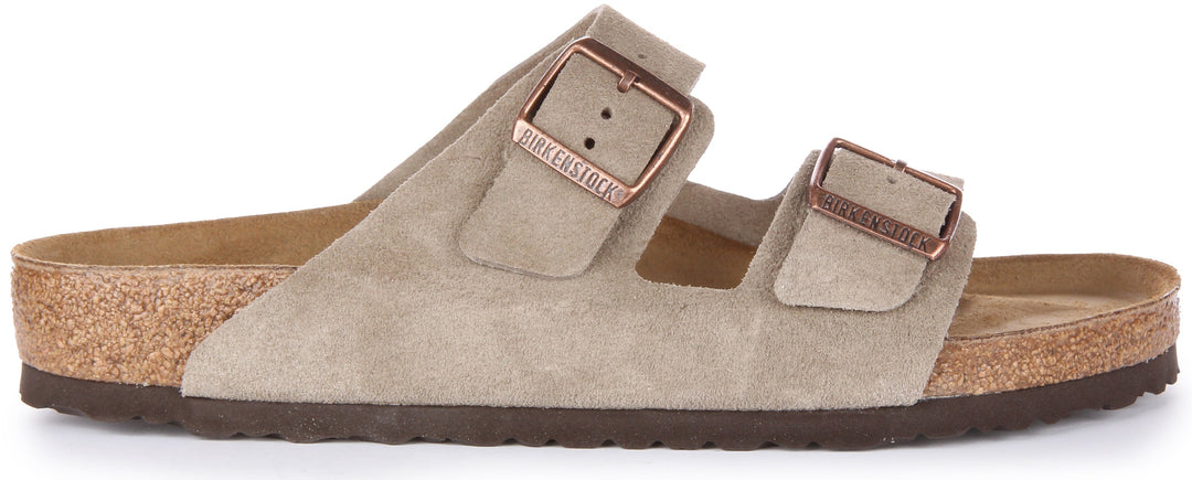 Birkenstock Arizona-sandaler | Taupefärgat mockaläder för män och kvinnor