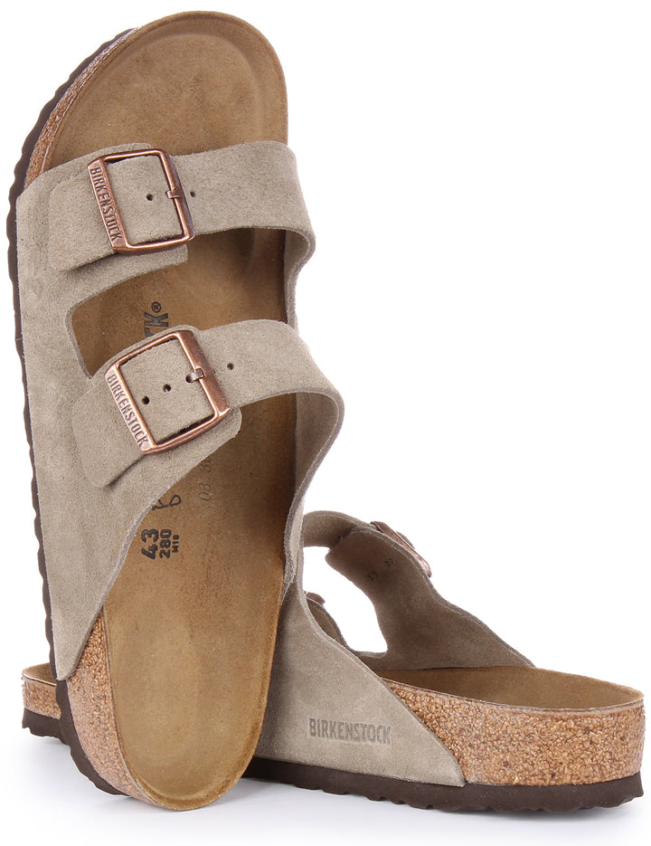 Birkenstock Arizona-sandaler | Taupefärgat mockaläder för män och kvinnor