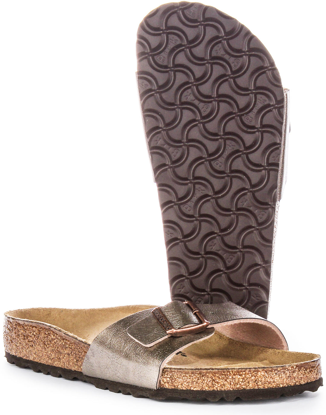 Birkenstock Madrid-sandaler | Taupefärgad Birko-Flor för kvinnor