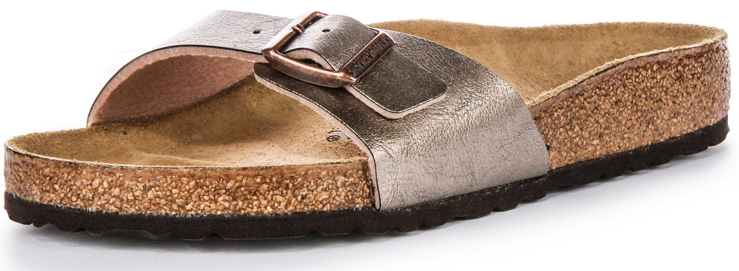 Birkenstock Madrid-sandaler | Taupefärgad Birko-Flor för kvinnor