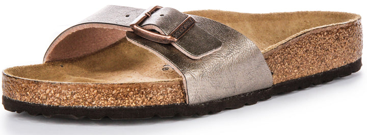 Birkenstock Madrid-sandaler | Taupefärgad Birko-Flor för kvinnor