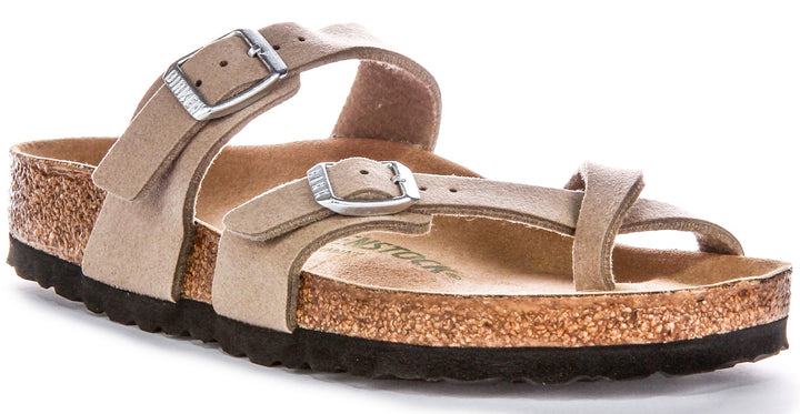 Birkenstock Mayari-sandaler | Taupe Birko-Flor – veganvänliga för män och kvinnor
