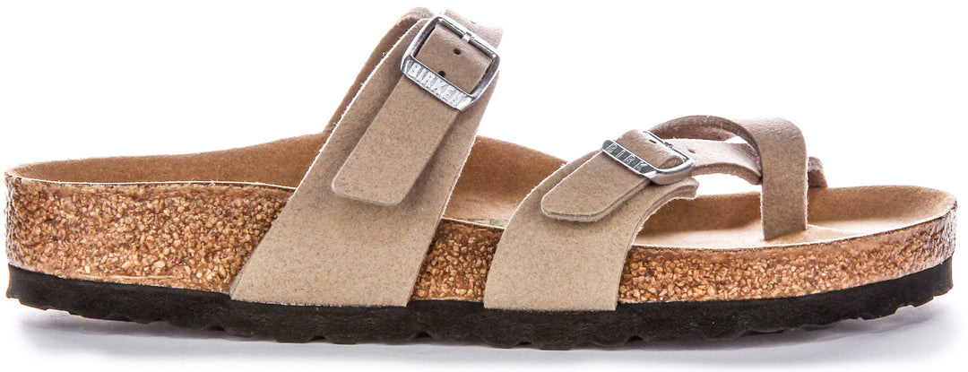 Birkenstock Mayari-sandaler | Taupe Birko-Flor – veganvänliga för män och kvinnor