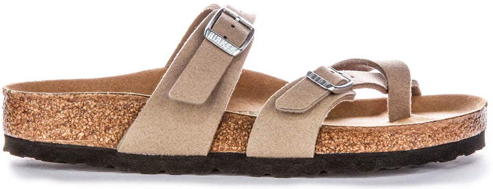 Birkenstock Mayari-sandaler | Taupe Birko-Flor – veganvänliga för män och kvinnor