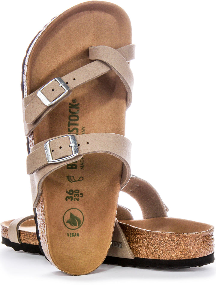 Birkenstock Mayari-sandaler | Taupe Birko-Flor – veganvänliga för män och kvinnor