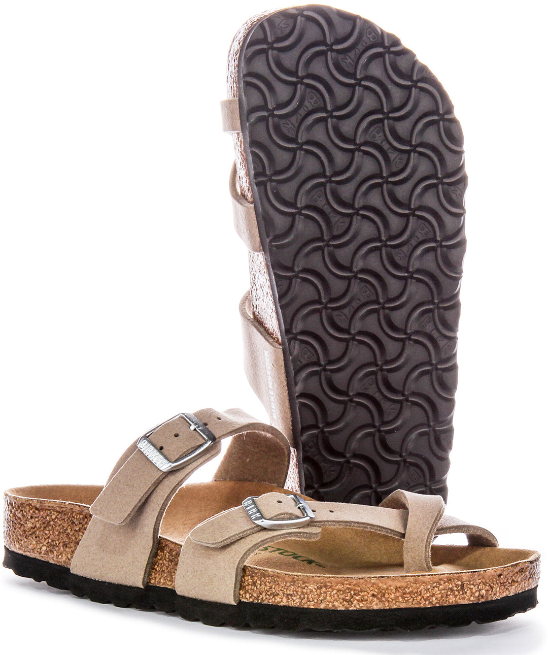 Birkenstock Mayari-sandaler | Taupe Birko-Flor – veganvänliga för män och kvinnor