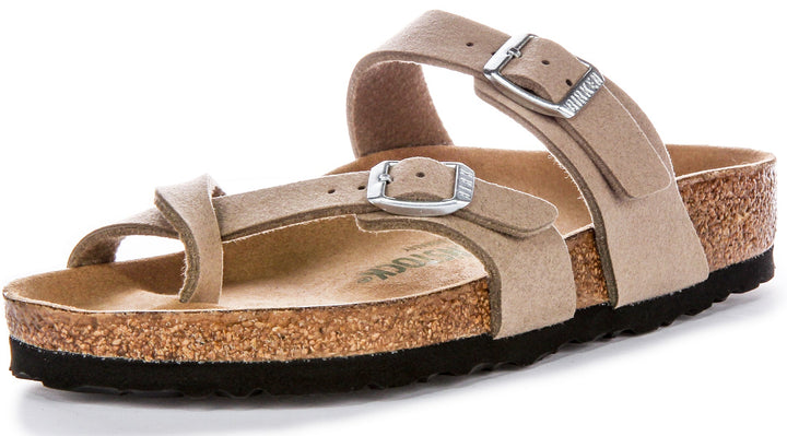 Birkenstock Mayari-sandaler | Taupe Birko-Flor – veganvänliga för män och kvinnor