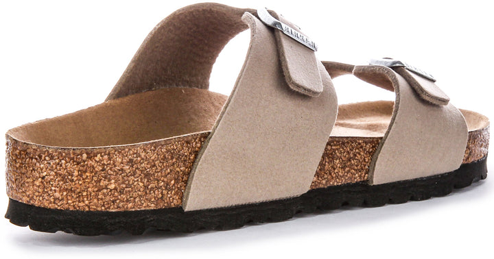 Birkenstock Sydney-tofflor | Taupe Birko-Flor – veganvänliga för kvinnor