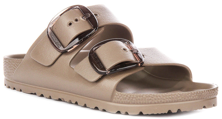 Birkenstock Arizona-sandalen | taupe EVA – Big Buckle voor dames – smalle pasvorm