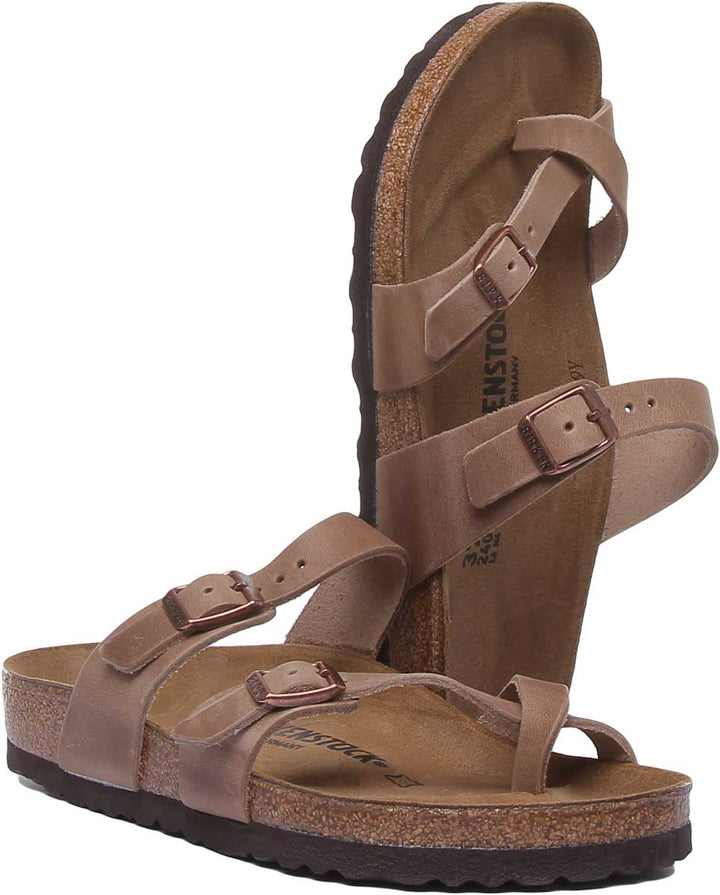 Birkenstock Mayari-sandaler | Tobaksfärgat äkta läder för kvinnor